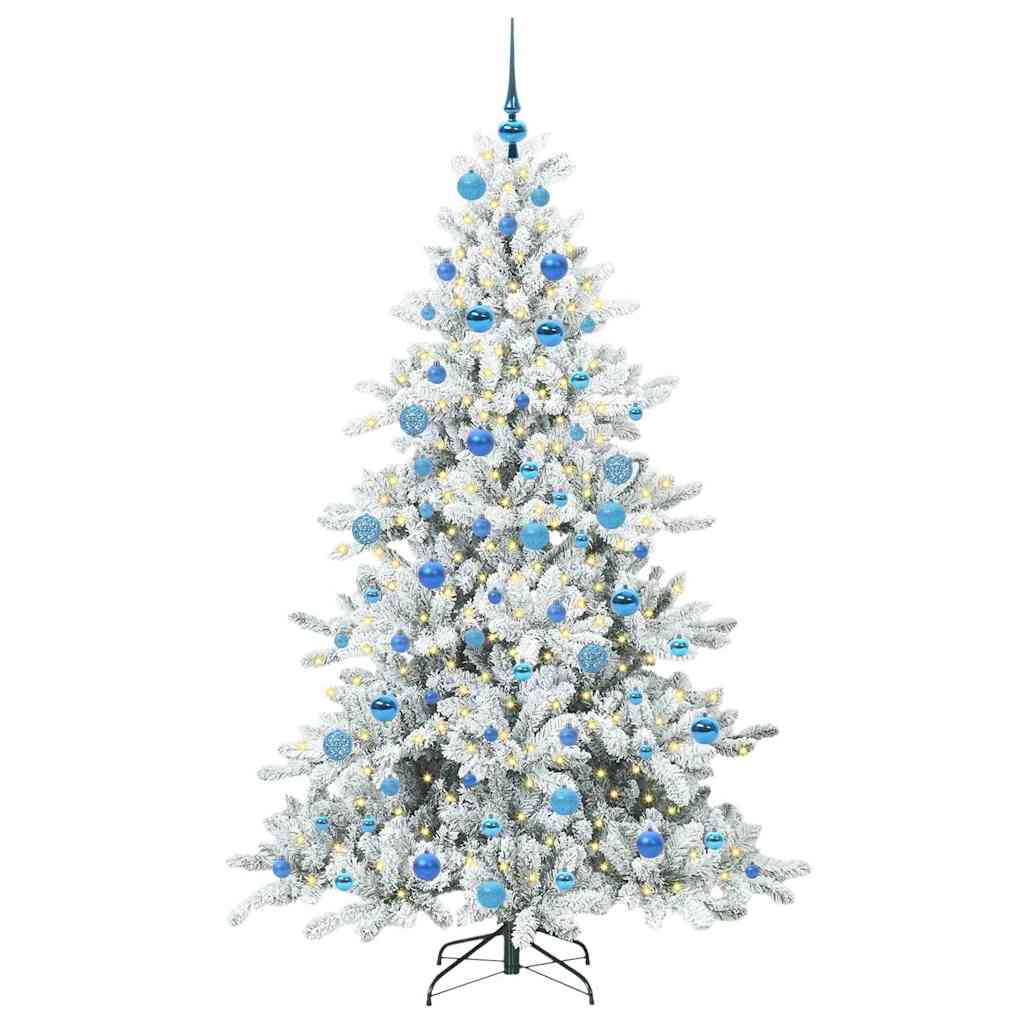 Albero di Natale Artificiale con Rami Pieghevoli 180 cm PVC