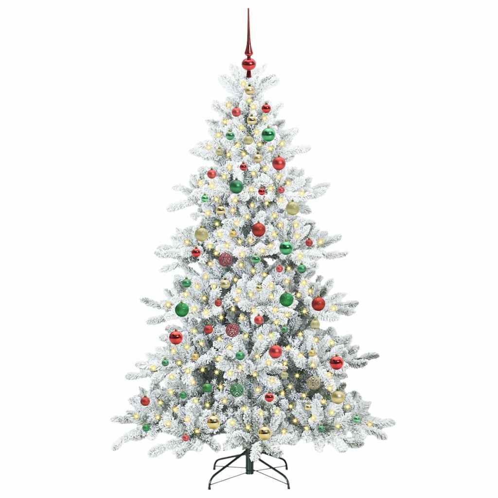 Albero di Natale Artificiale con Rami Pieghevoli 180 cm PVC