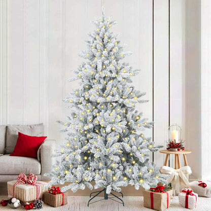 Albero di Natale Artificiale con Rami Pieghevoli 210 cm PVC