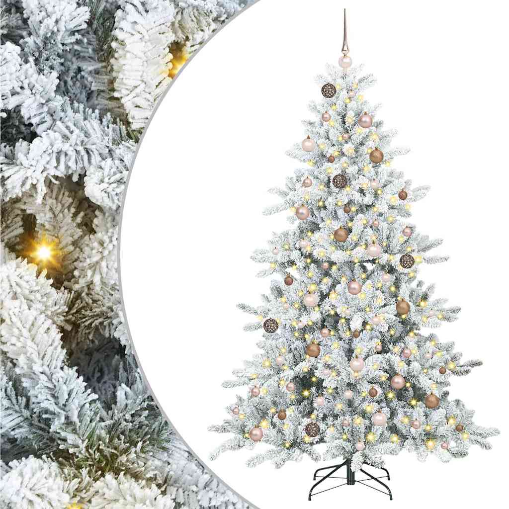Albero di Natale Artificiale con Rami Pieghevoli 210 cm PVC