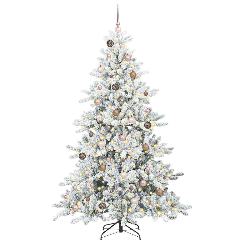 Albero di Natale Artificiale con Rami Pieghevoli 210 cm PVC