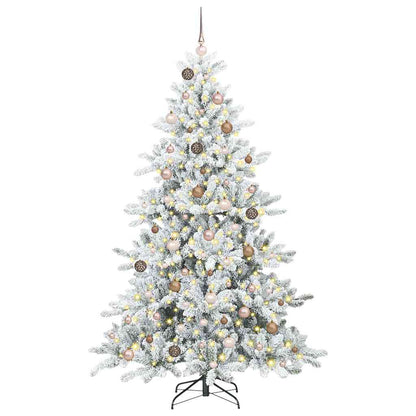 Albero di Natale Artificiale con Rami Pieghevoli 210 cm PVC