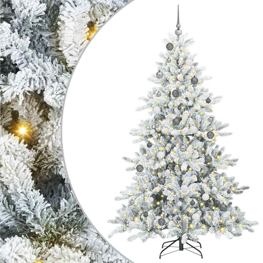 Albero di Natale Artificiale con Rami Pieghevoli 210 cm PVC