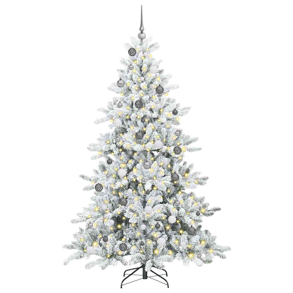 Albero di Natale Artificiale con Rami Pieghevoli 210 cm PVC