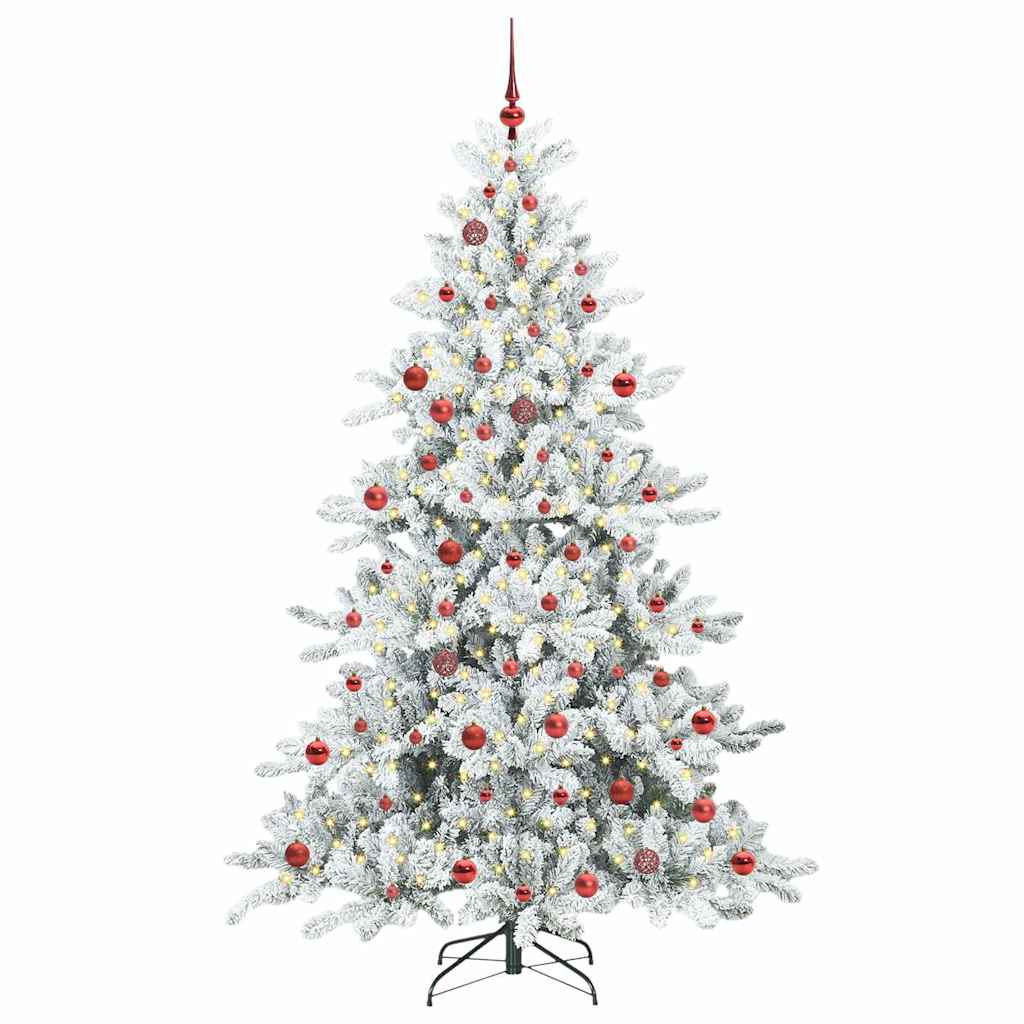 Albero di Natale Artificiale con Rami Pieghevoli 210 cm PVC