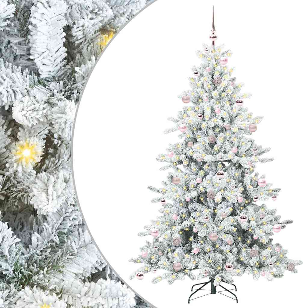 Albero di Natale Artificiale con Rami Pieghevoli 210 cm PVC