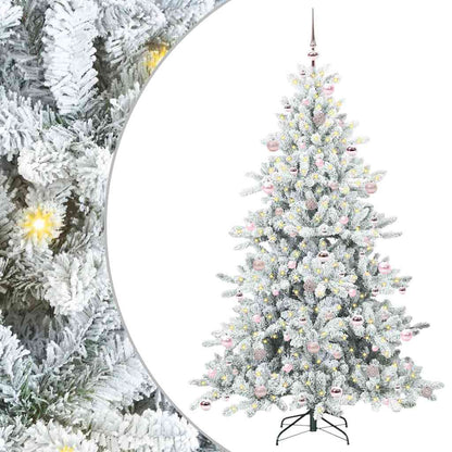 Albero di Natale Artificiale con Rami Pieghevoli 210 cm PVC
