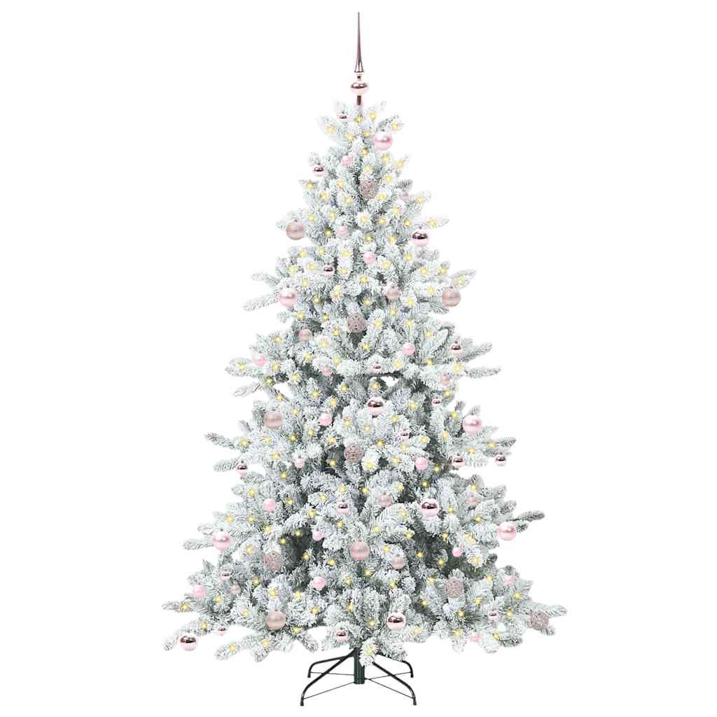 Albero di Natale Artificiale con Rami Pieghevoli 210 cm PVC