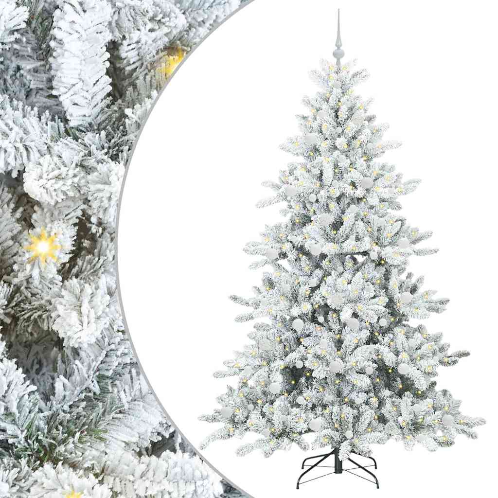 Albero di Natale Artificiale con Rami Pieghevoli 210 cm PVC