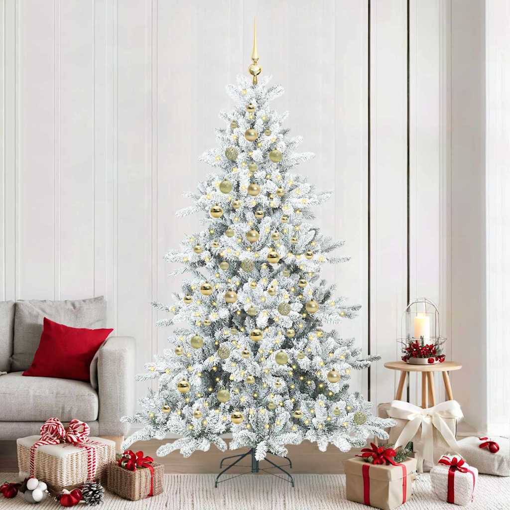Albero di Natale Artificiale con Rami Pieghevoli 210 cm PVC