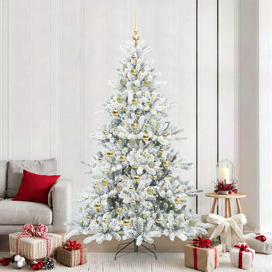 Albero di Natale Artificiale con Rami Pieghevoli 210 cm PVC