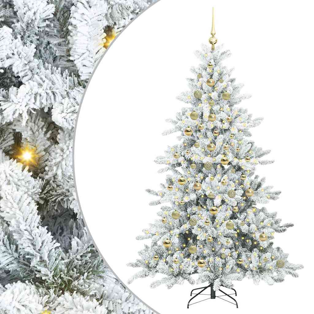 Albero di Natale Artificiale con Rami Pieghevoli 210 cm PVC