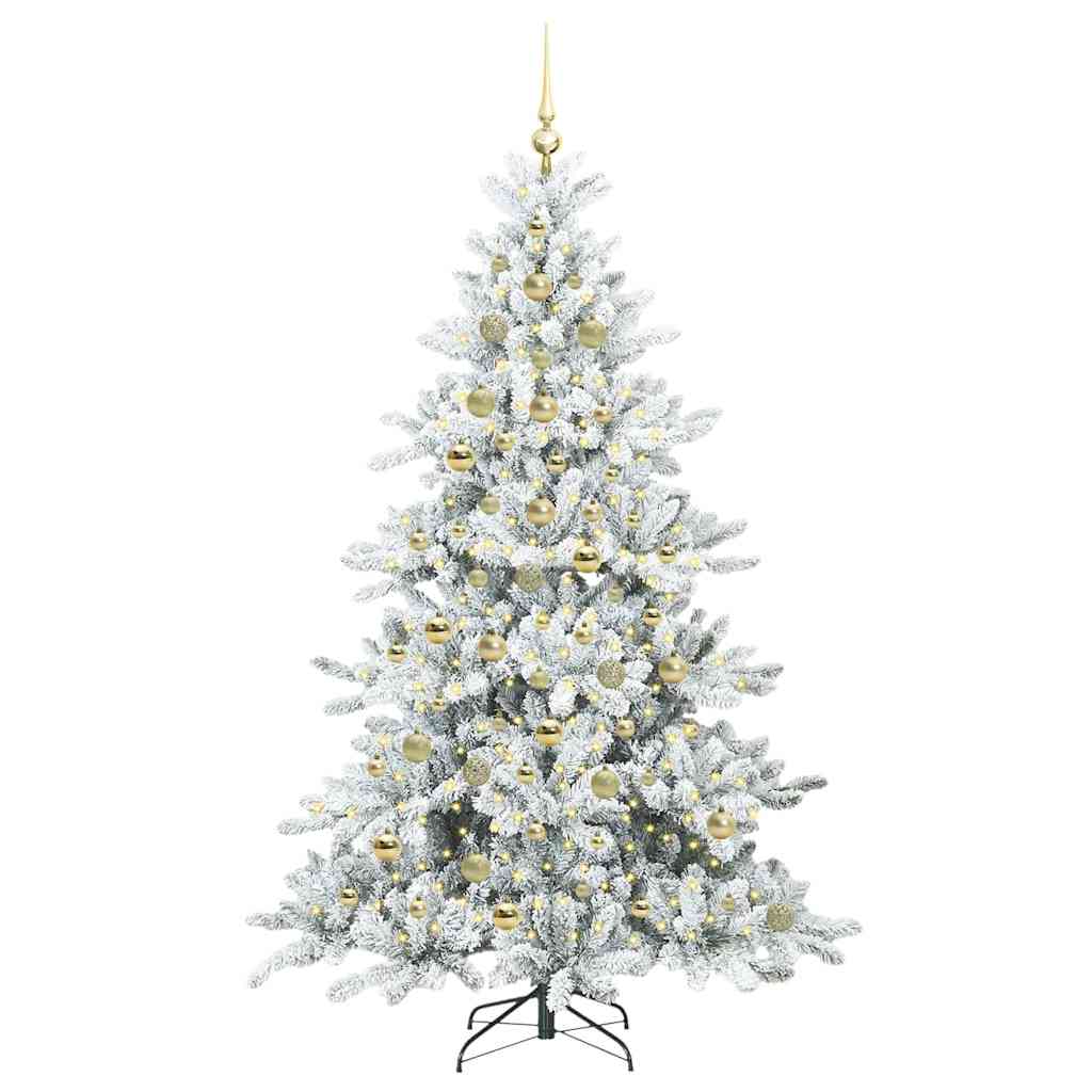 Albero di Natale Artificiale con Rami Pieghevoli 210 cm PVC