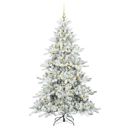 Albero di Natale Artificiale con Rami Pieghevoli 210 cm PVC