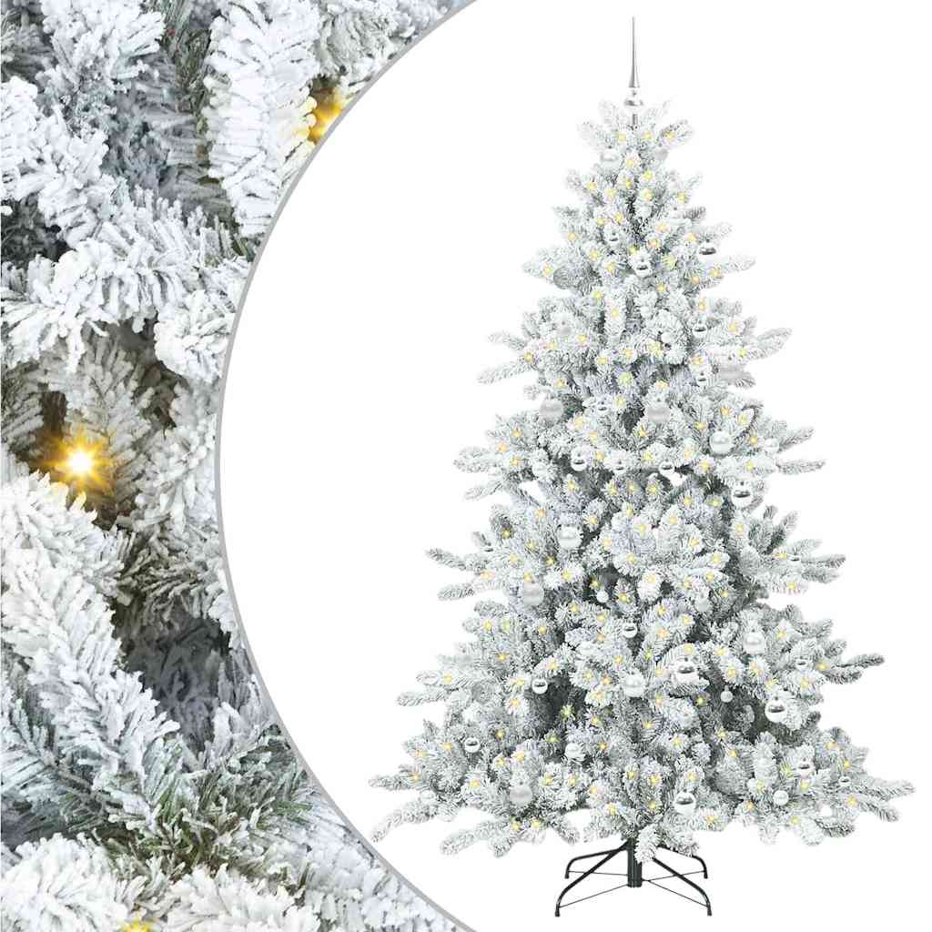Albero di Natale Artificiale con Rami Pieghevoli 210 cm PVC