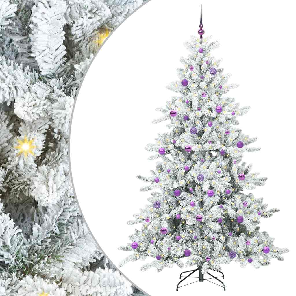 Albero di Natale Artificiale con Rami Pieghevoli 210 cm PVC