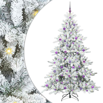 Albero di Natale Artificiale con Rami Pieghevoli 210 cm PVC