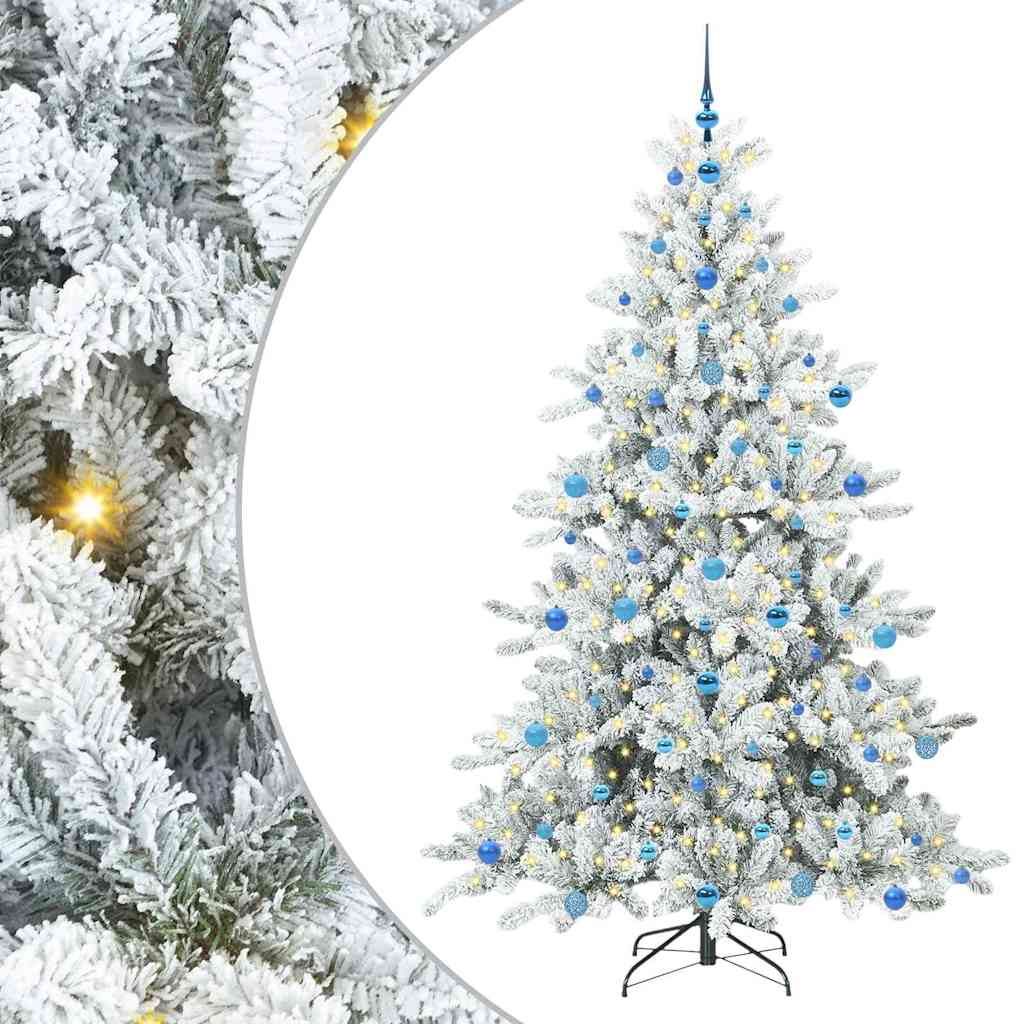 Albero di Natale Artificiale con Rami Pieghevoli 210 cm PVC