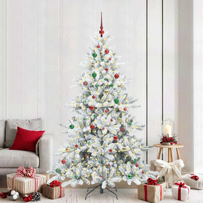 Albero di Natale Artificiale con Rami Pieghevoli 210 cm PVC