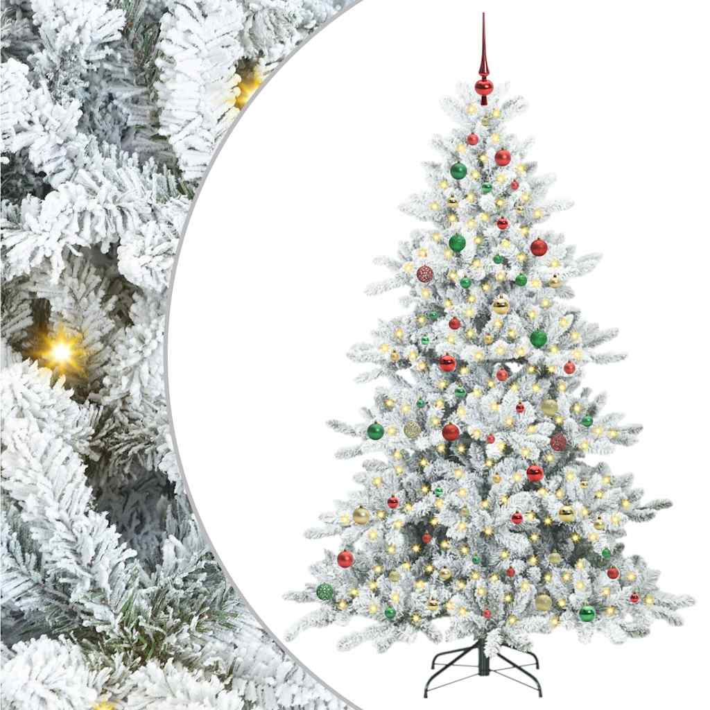 Albero di Natale Artificiale con Rami Pieghevoli 210 cm PVC