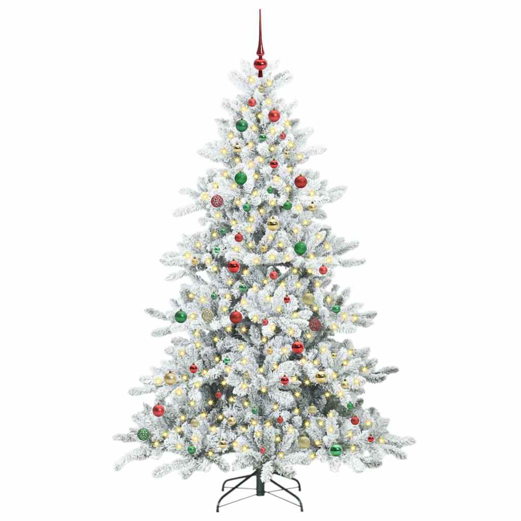 Albero di Natale Artificiale con Rami Pieghevoli 210 cm PVC