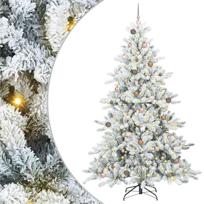 Albero di Natale Artificiale con Rami Pieghevoli 240 cm PVC