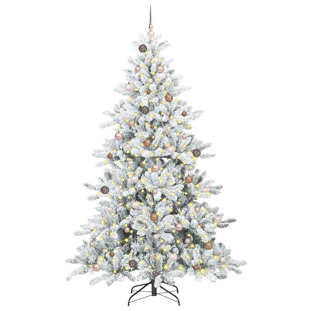 Albero di Natale Artificiale con Rami Pieghevoli 240 cm PVC