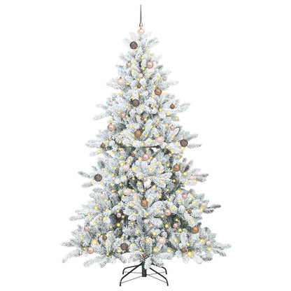 Albero di Natale Artificiale con Rami Pieghevoli 240 cm PVC