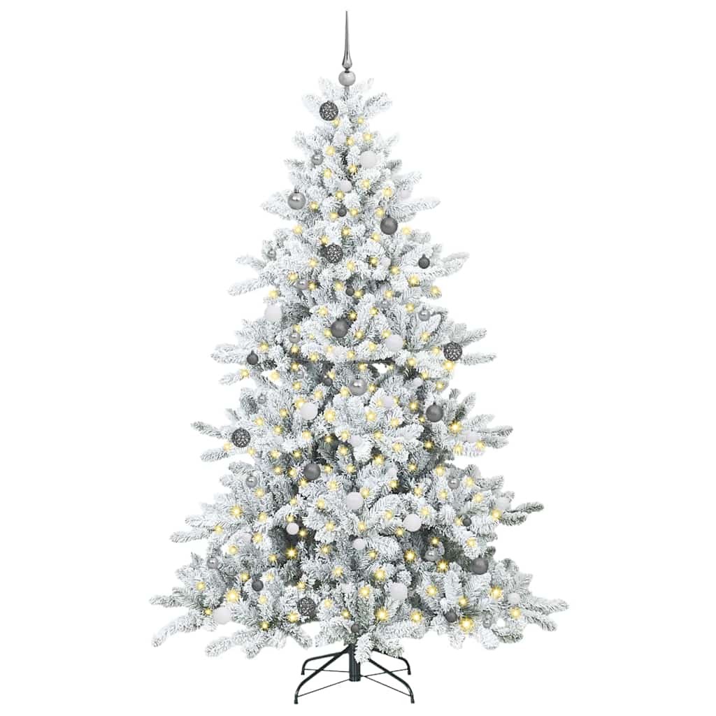 Albero di Natale Artificiale con Rami Pieghevoli 240 cm PVC