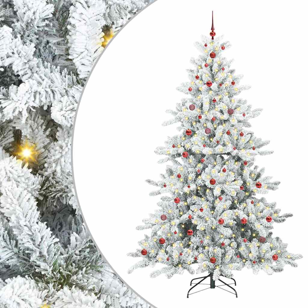 Albero di Natale Artificiale con Rami Pieghevoli 240 cm PVC