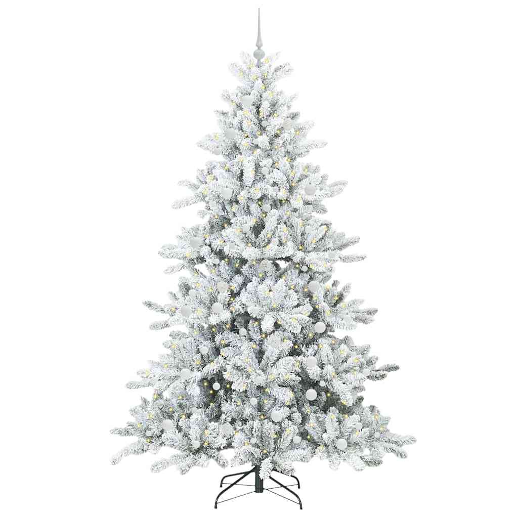 Albero di Natale Artificiale con Rami Pieghevoli 240 cm PVC