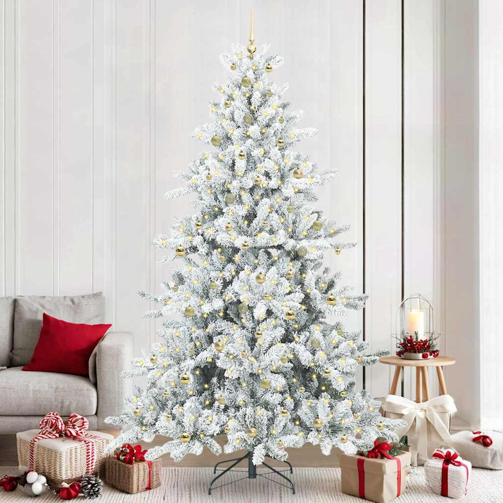 Albero di Natale Artificiale con Rami Pieghevoli 240 cm PVC