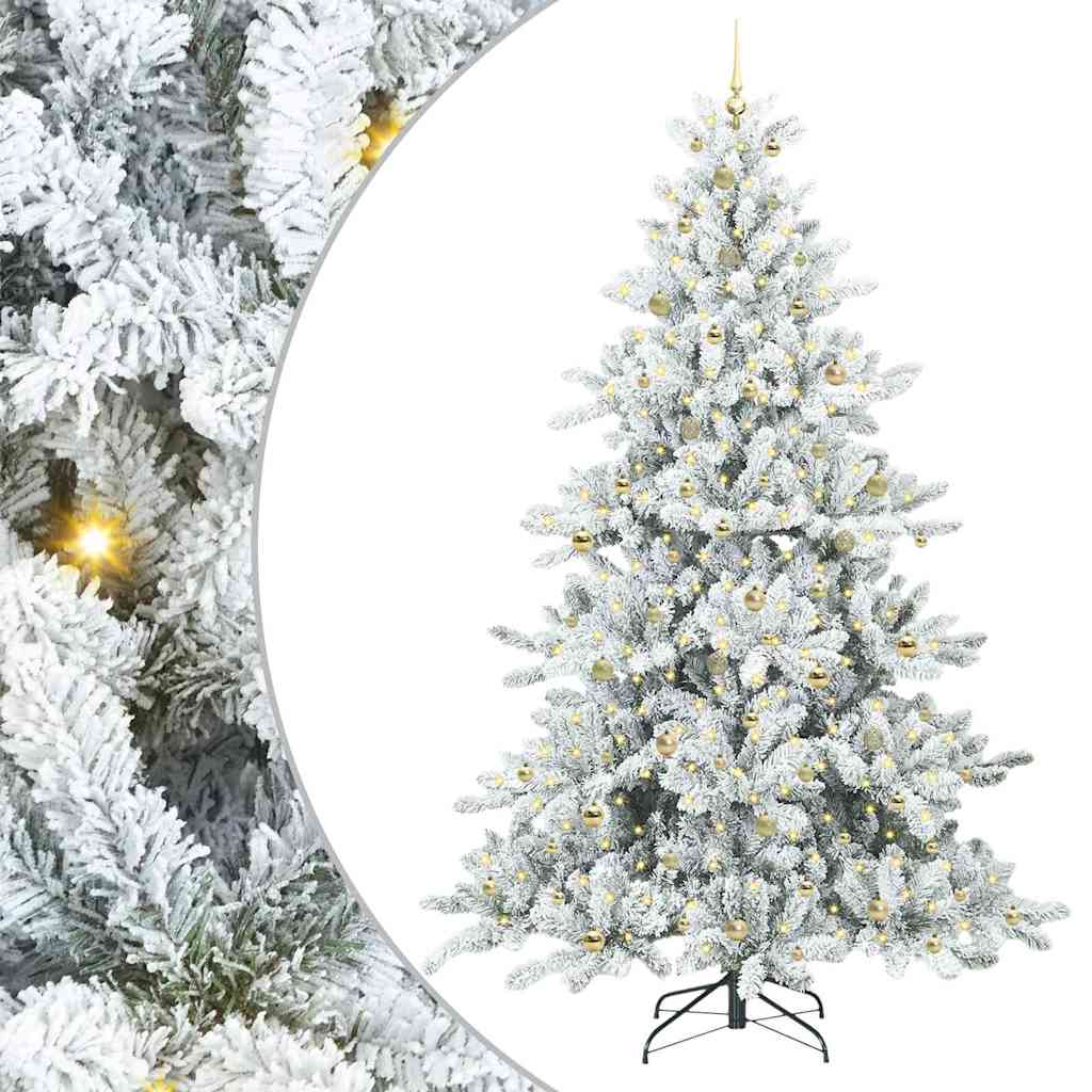 Albero di Natale Artificiale con Rami Pieghevoli 240 cm PVC
