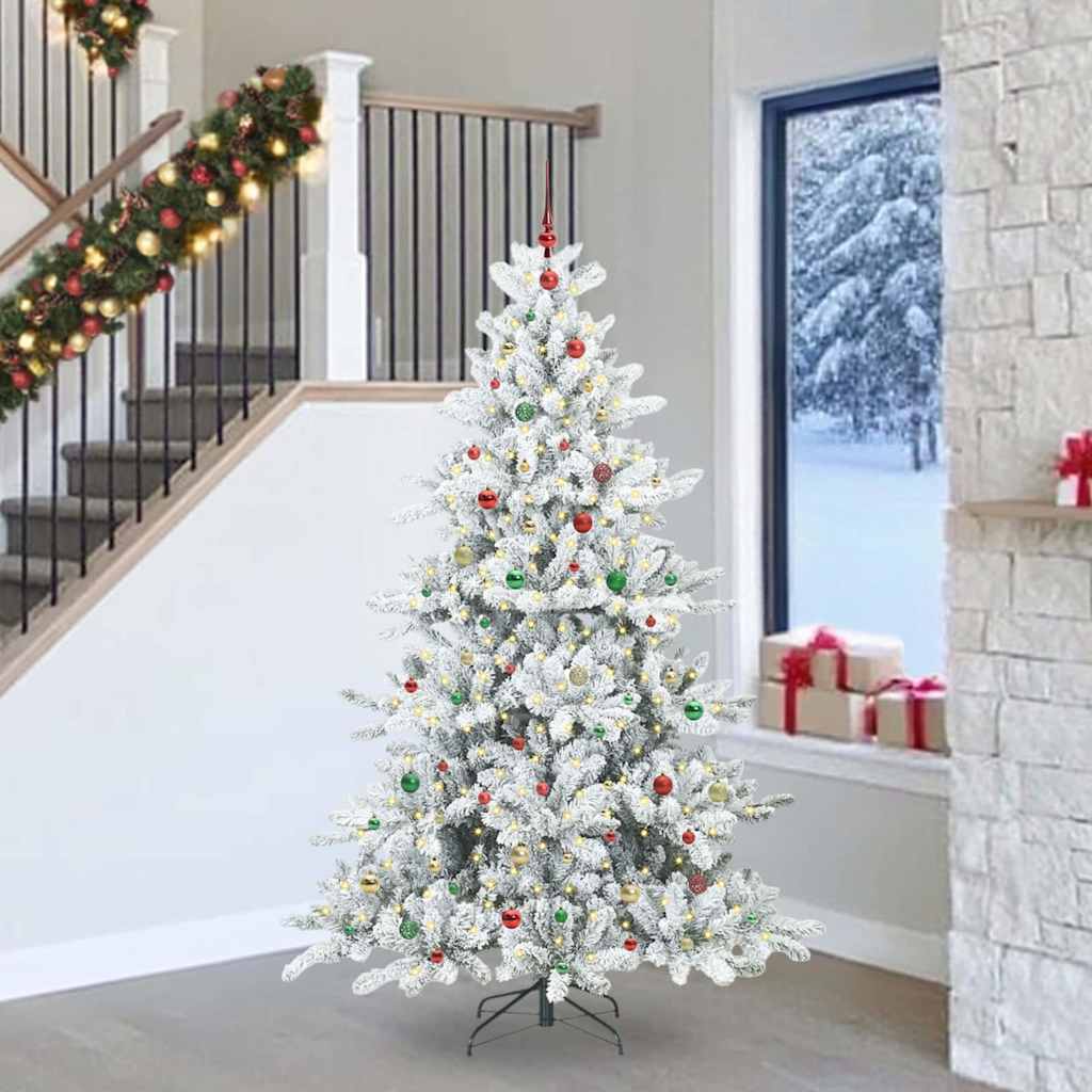 Albero di Natale Artificiale con Rami Pieghevoli 240 cm PVC