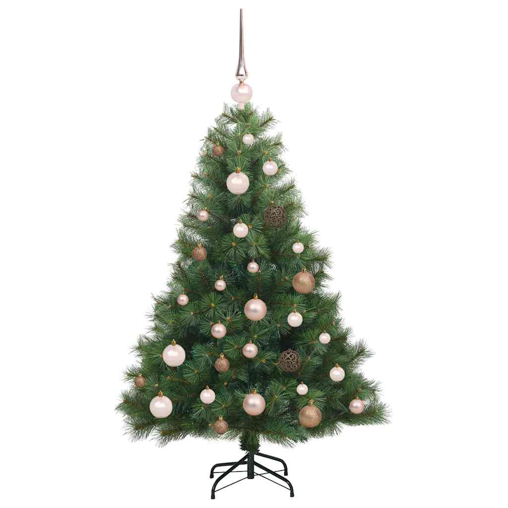 Albero di Natale artificiale con 150 LED Verde 120 cm PE e PVC