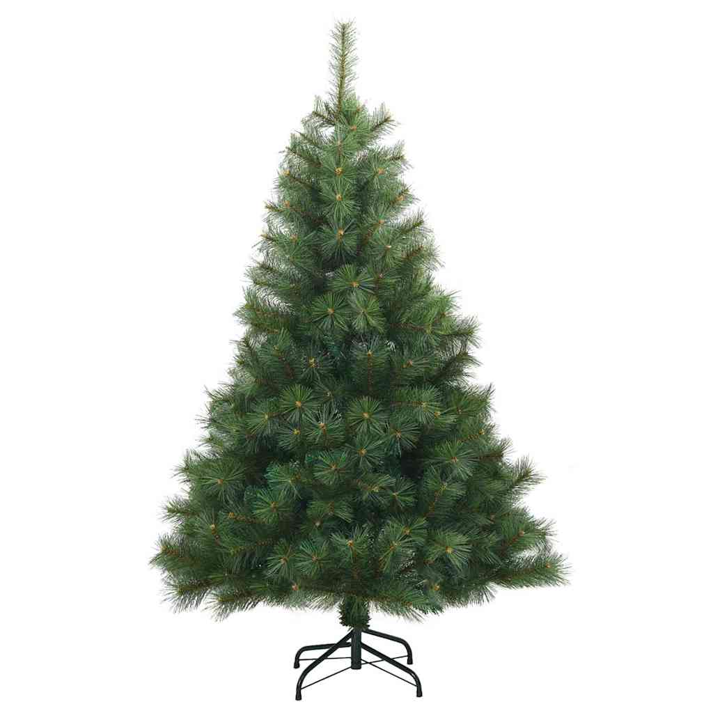 Albero di Natale artificiale con 150 LED Verde 120 cm PE e PVC