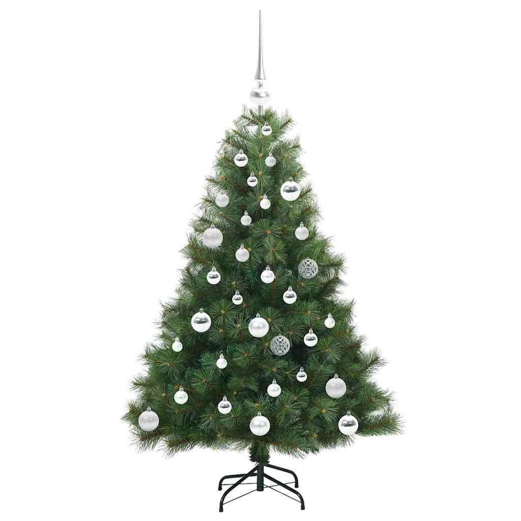 Albero di Natale artificiale con 150 LED Verde 120 cm PE e PVC