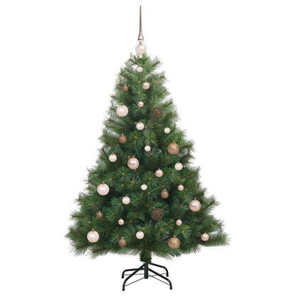Albero di Natale artificiale con 150 LED Verde 150 cm PE e PVC