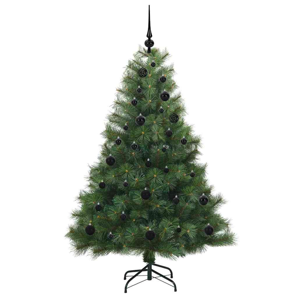 Albero di Natale artificiale con 150 LED Verde 150 cm PE e PVC