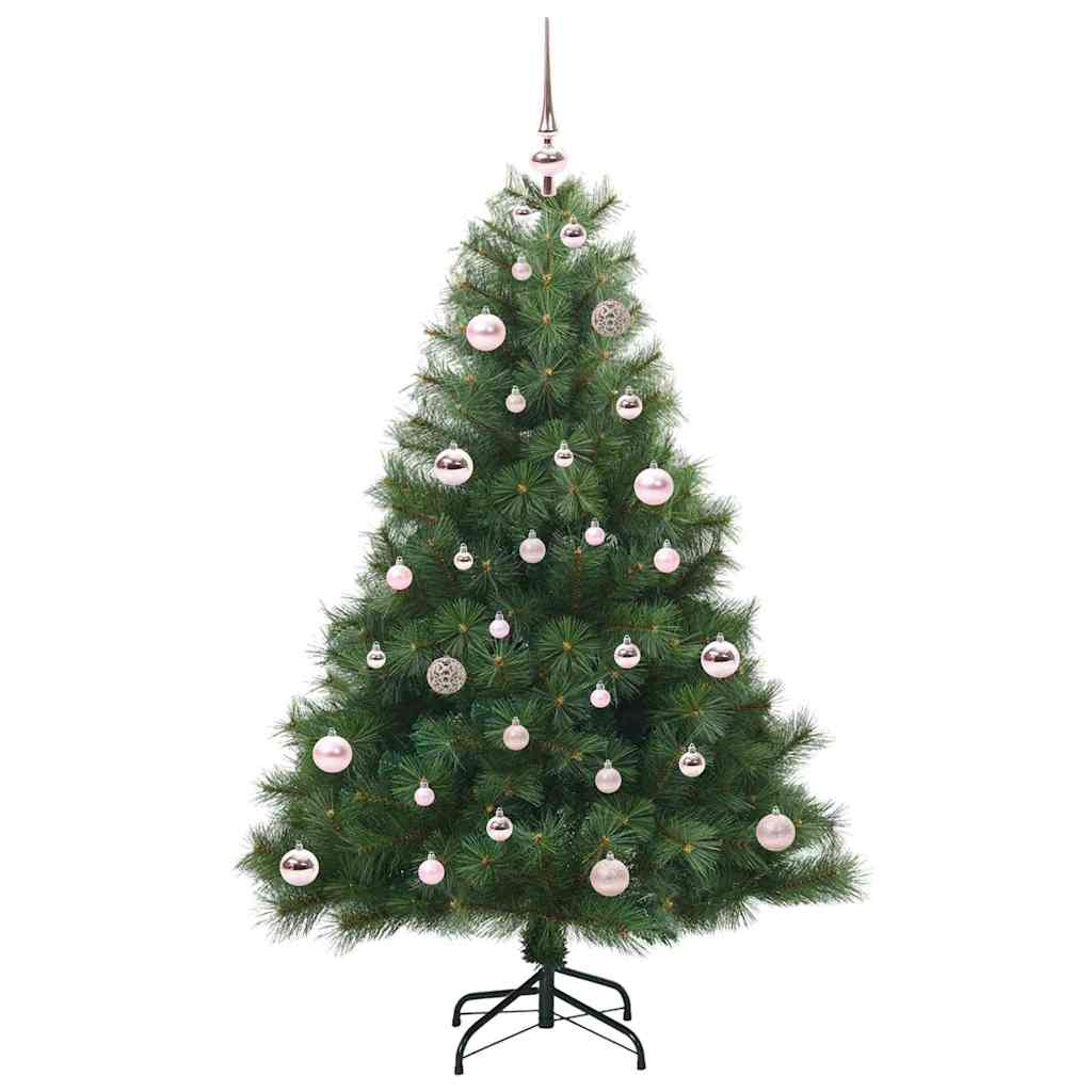 Albero di Natale artificiale con 150 LED Verde 150 cm PE e PVC