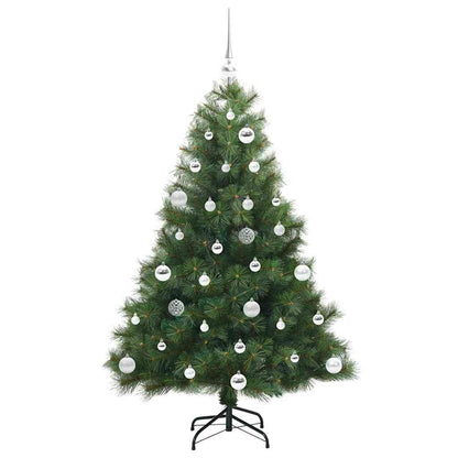 Albero di Natale artificiale con 150 LED Verde 150 cm PE e PVC