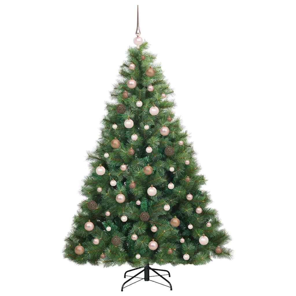Albero di Natale artificiale con 300 LED Verde 180 cm PE e PVC