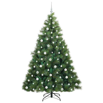Albero di Natale artificiale con 300 LED Verde 210 cm PE e PVC