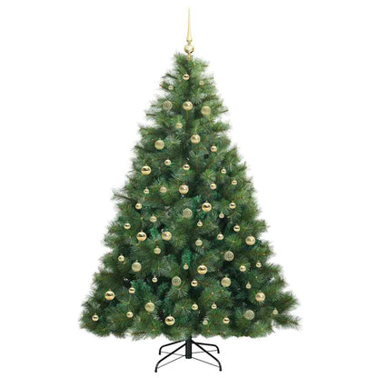 Albero di Natale artificiale con 300 LED Verde 210 cm PE e PVC