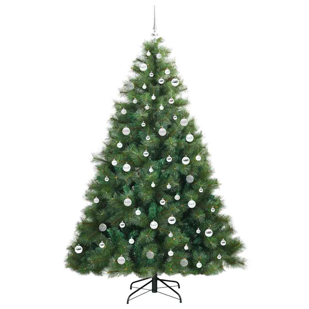 Albero di Natale artificiale con 300 LED Verde 210 cm PE e PVC