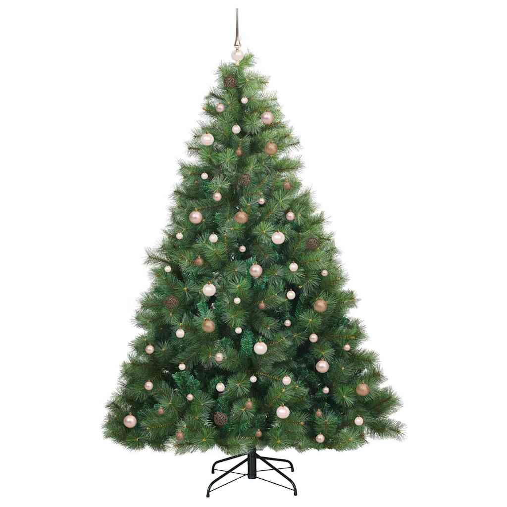 Albero di Natale artificiale con 300 LED Verde 240 cm PE e PVC