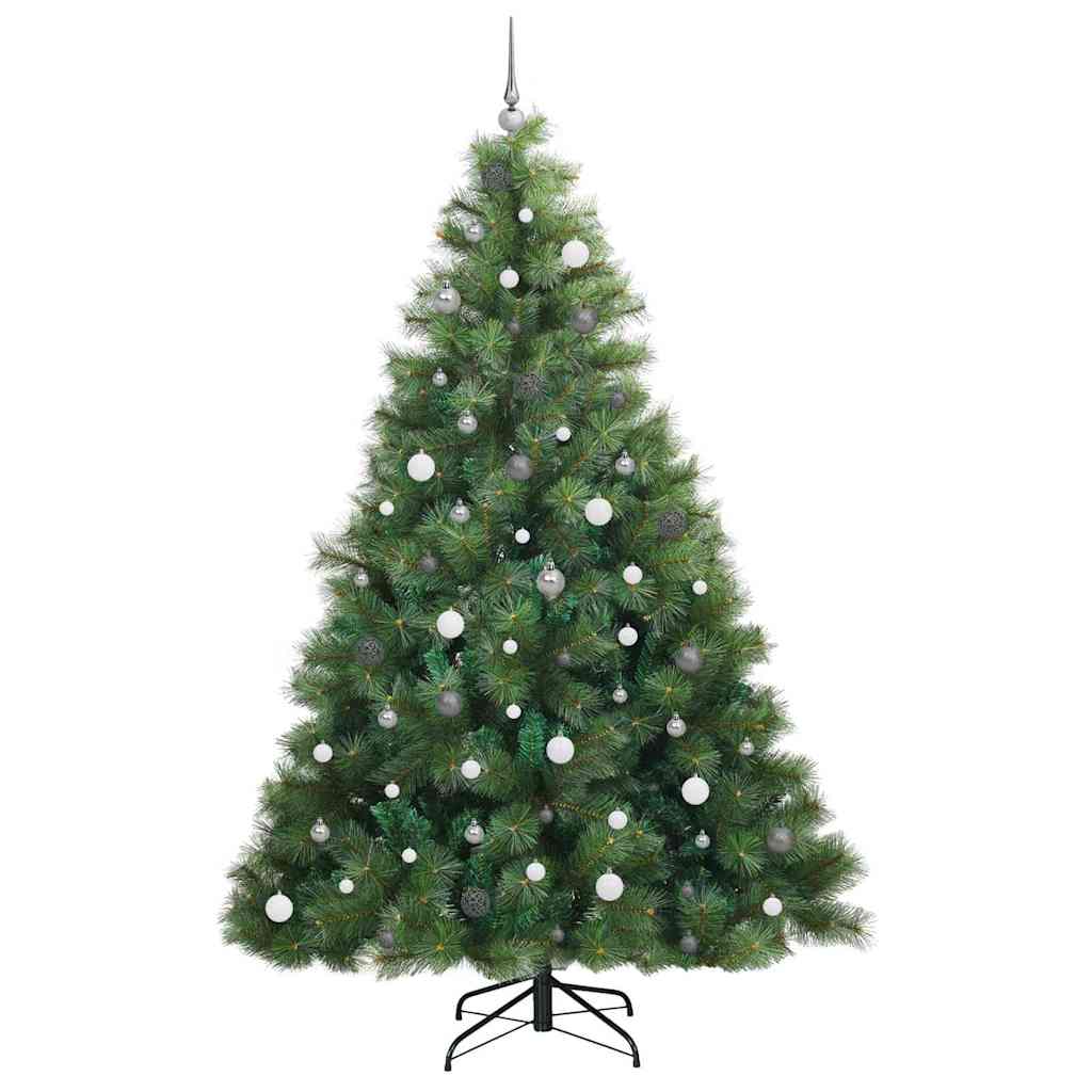 Albero di Natale artificiale con 300 LED Verde 240 cm PE e PVC