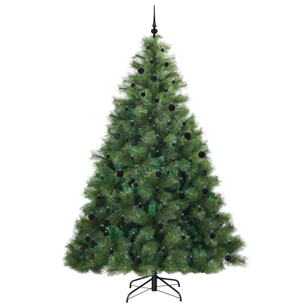 Albero di Natale artificiale con 300 LED Verde 240 cm PE e PVC