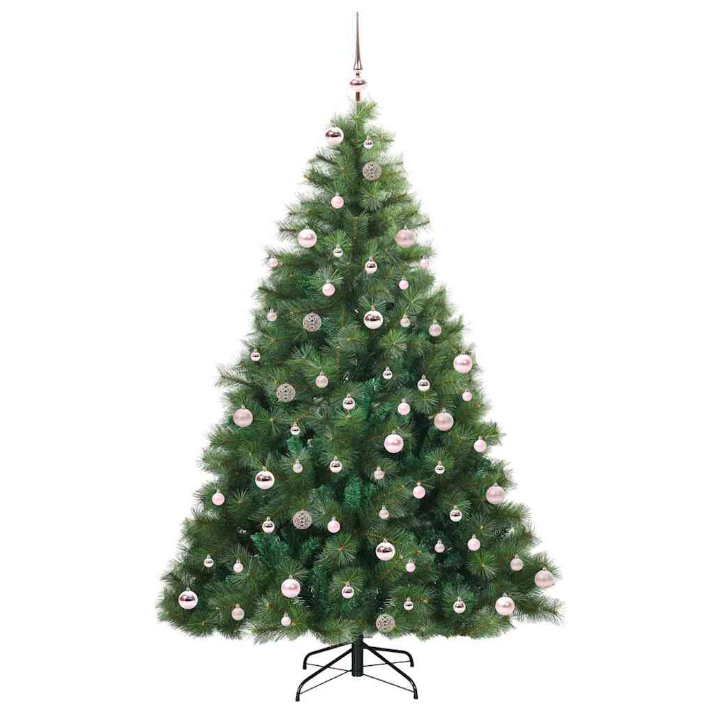 Albero di Natale artificiale con 300 LED Verde 240 cm PE e PVC