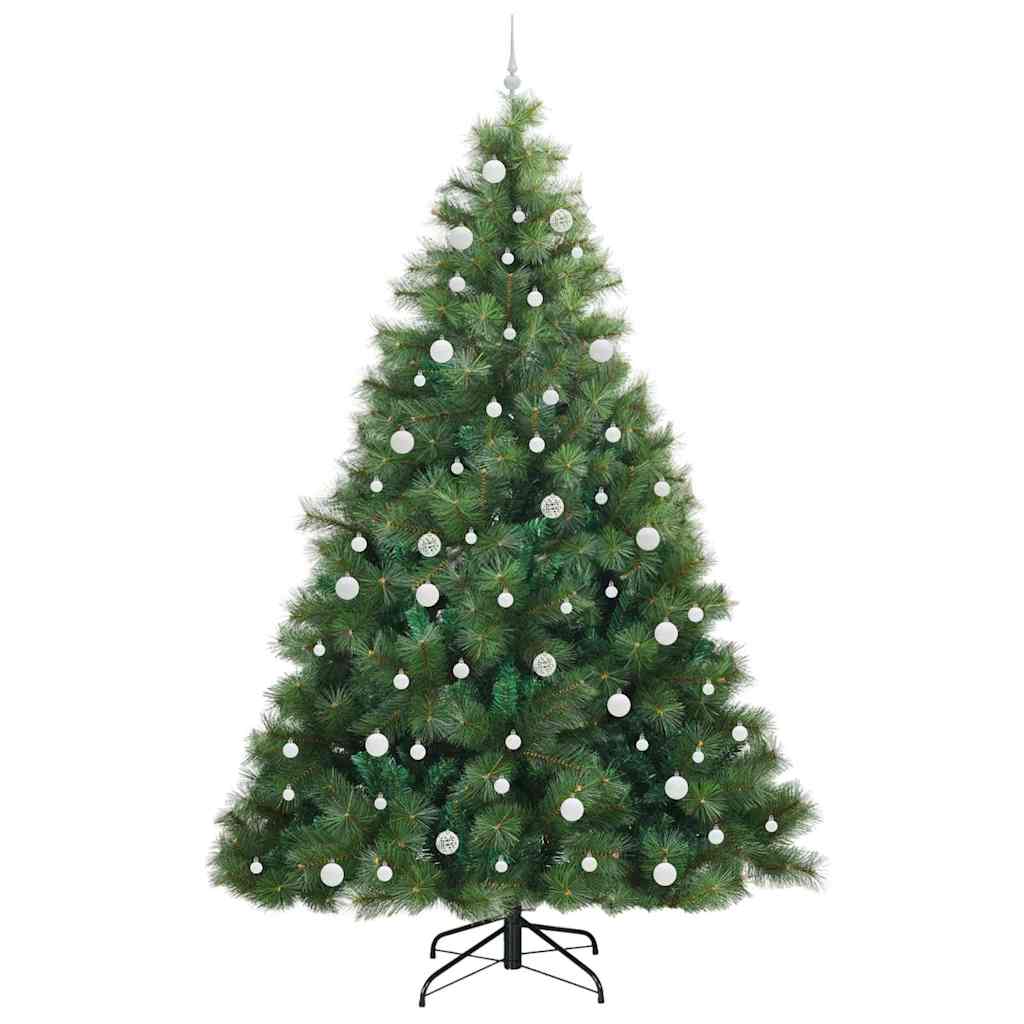 Albero di Natale artificiale con 300 LED Verde 240 cm PE e PVC